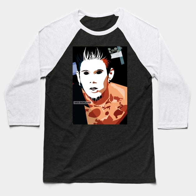 Wes Borland Baseball T-Shirt by JhomArtStore